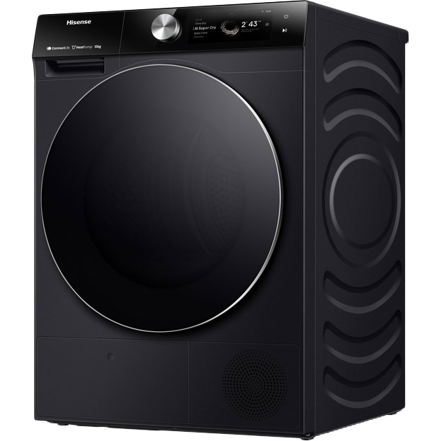 Обзор Комплект HISENSE Стиральная машина WF7S1247BB (WF7S1214W) + Сушильная машина DH7S107BB (DH7S107BB)