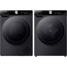 Комплект HISENSE Пральна машина WF7S1247BB (WF7S1214W) + Сушильна машина DH7S107BB (DH7S107BB)