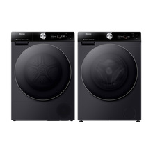 Комплект HISENSE Пральна машина WF7S1247BB (WF7S1214W) + Сушильна машина DH7S107BB (DH7S107BB)