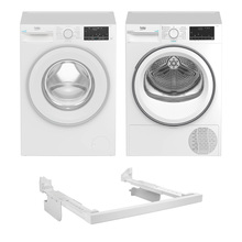 Комплект BEKO Пральна машина B3WFU5723W + Сушильна машина B3T67230 + планка PSKS