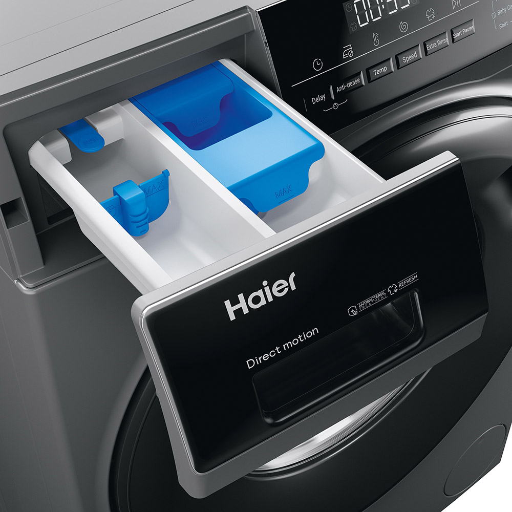 У Фокстрот Комплект Пральна машина HAIER HW90-B14939S8 + Сушильна машина HAIER HD90-A3939R-S + планка HASTKU10FB