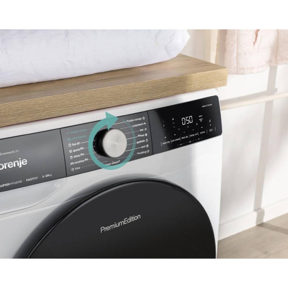 Фото 18 Комплект GORENJE Стиральная машина WNS14A4TWIFI/UA + Сушильная машина DNS92/UA