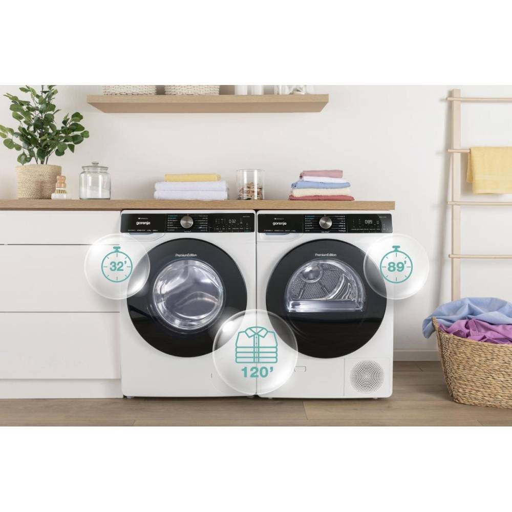 Фото Комплект GORENJE Стиральная машина WNS14A4TWIFI/UA + Сушильная машина DNS92/UA
