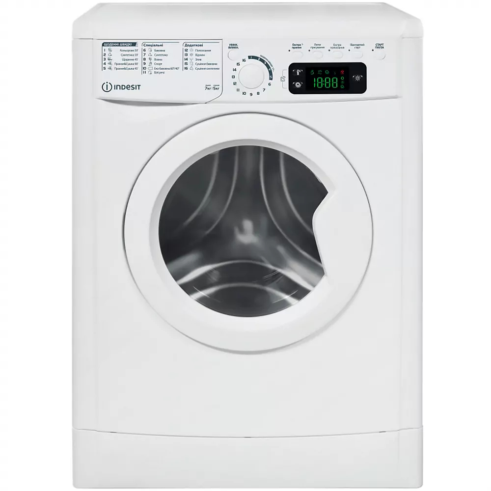 Стирально-сушильная машина INDESIT EWDE 7528 W EU White (869991696540) Стирально-сушильная машина INDESIT EWDE 7528 W EU White (869991696540)