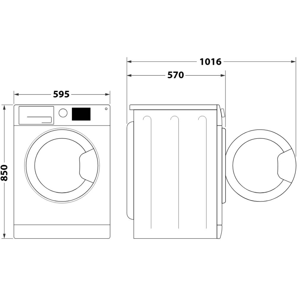 Зовнішній вигляд Пральна машина WHIRLPOOL FFWD 8649 BV UA White (869991696550)