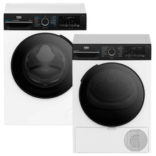 Комплект BEKO Пральна машина BM3WFSU48435WPBB2 + Сушильна машина BM3T48239WPBB2