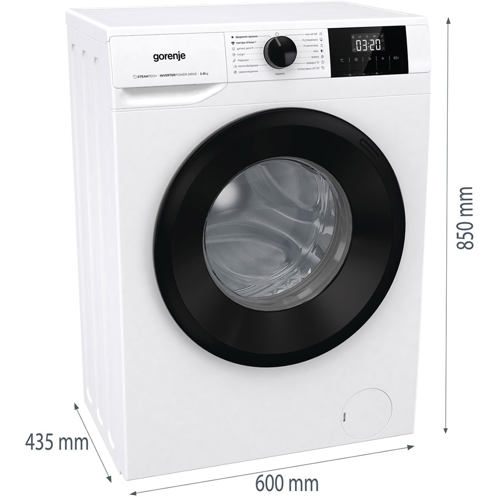 Фото Стиральная машина GORENJE W3NGPI61SBS/UA (WFG16010)
