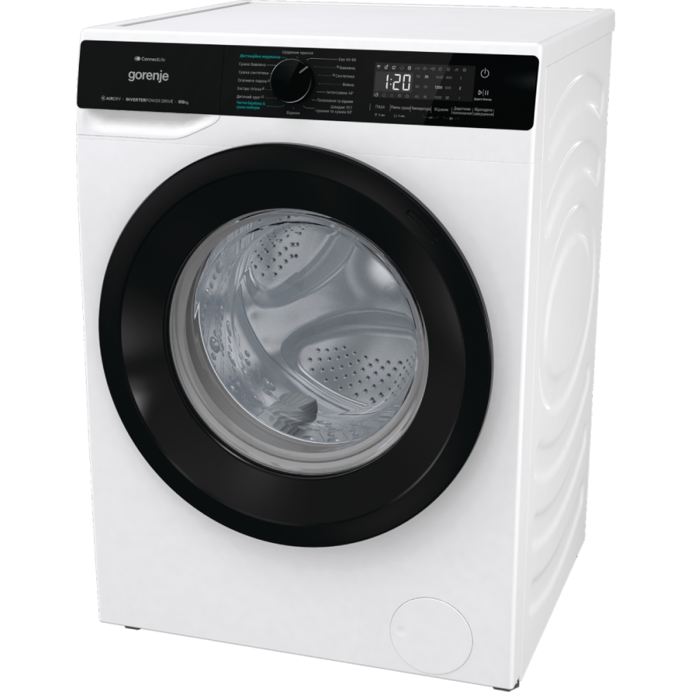 Пральна машина GORENJE WD2PA964ADW/UA (WDG39043BW) Максимальне завантаження 9