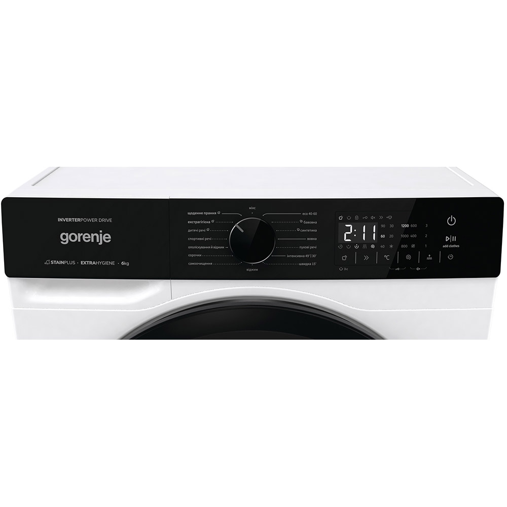 Внешний вид Стиральная машина GORENJE WNHA62SAS/UA (WF3G6012EVM)