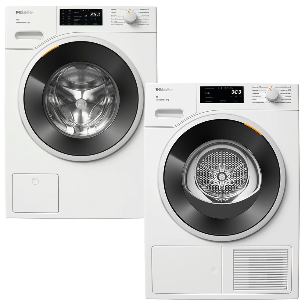 Комплект Miele Стиральная машина WWB 360 WCS + Сушильная машина TWC 640 WP Комплект Miele Стиральная машина WWB 360 WCS + Сушильная машина TWC 640 WP
