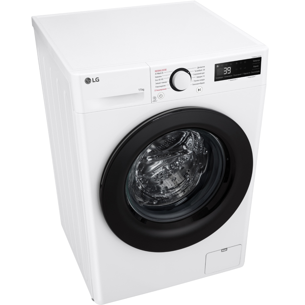 Пральна машина LG F4Y5ES6W Максимальне завантаження 11