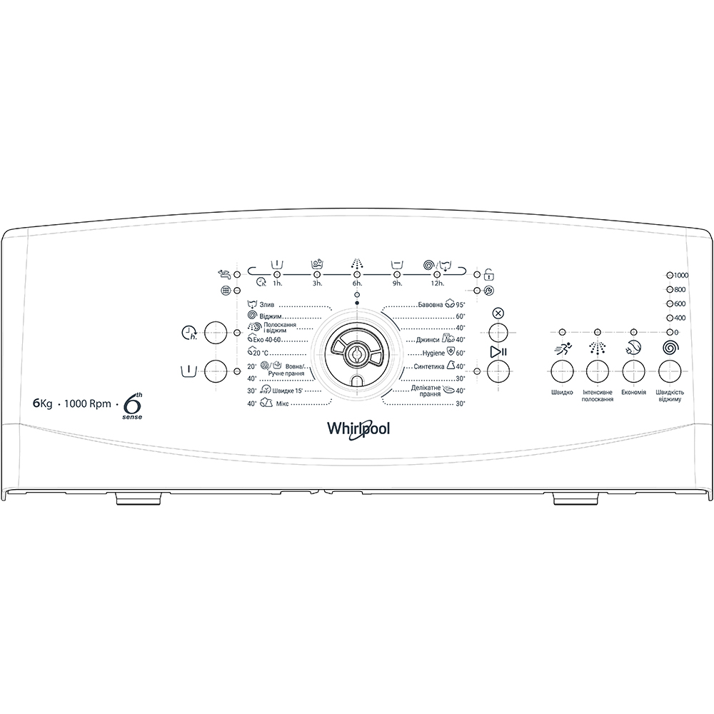 Стиральная машина WHIRLPOOL TDLR 6040L EU/N Тип машины автоматическая