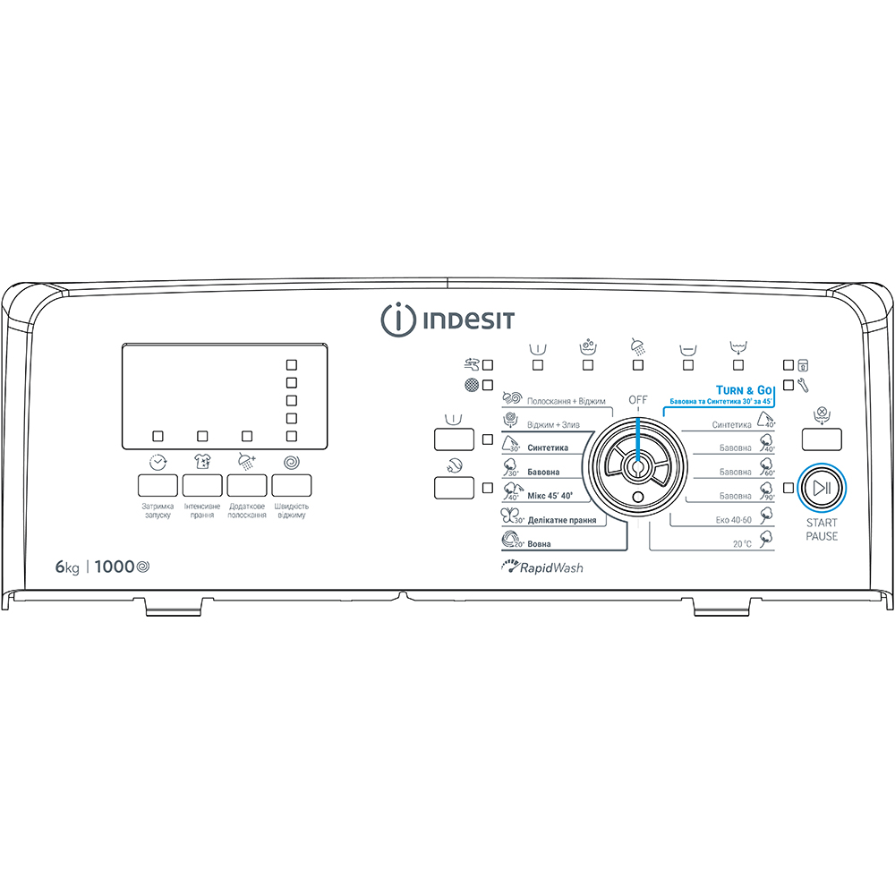 Стиральная машина INDESIT BTW S60400 EU/N Тип машины стиральная машина
