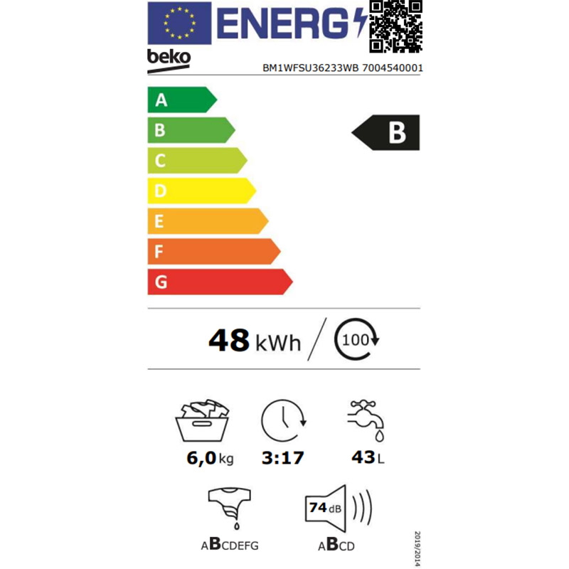 Замовити Пральна машина BEKO BM1WFSU36233WB