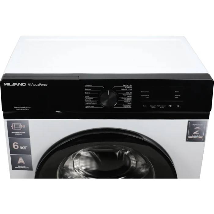 Стиральная машина MILANO IDSWB-602 Максимальная загрузка 6