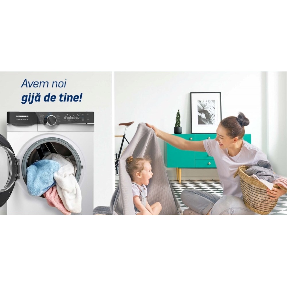 Стирально-сушильная машина HEINNER HWDM-M814IVKA Тип машины стирально-сушильная машина