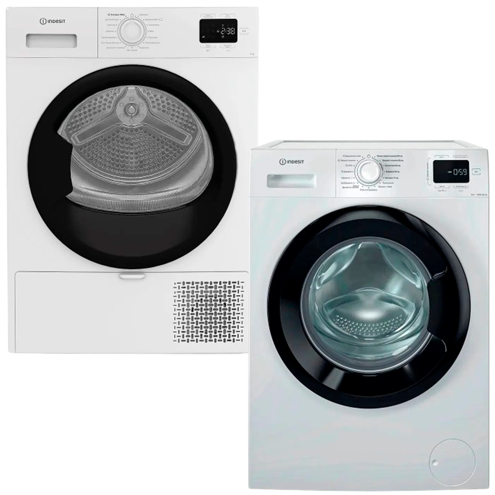 Комплект INDESIT Стиральная машина IM 642B MY TIME UA + Сушильная машина C YSD 82D WB UA