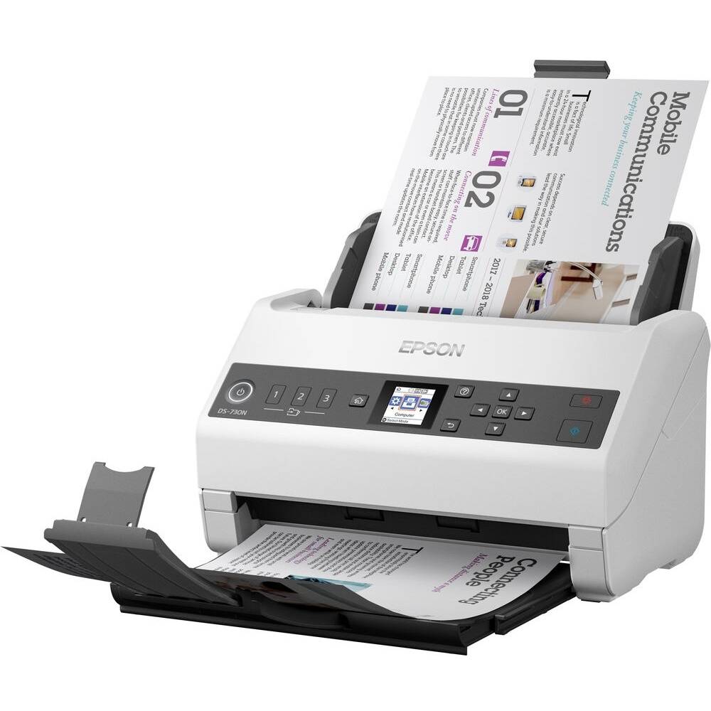 Сканер EPSON WorkForce DS-730N (B11B259401) Оптическое разрешение 600 x 600