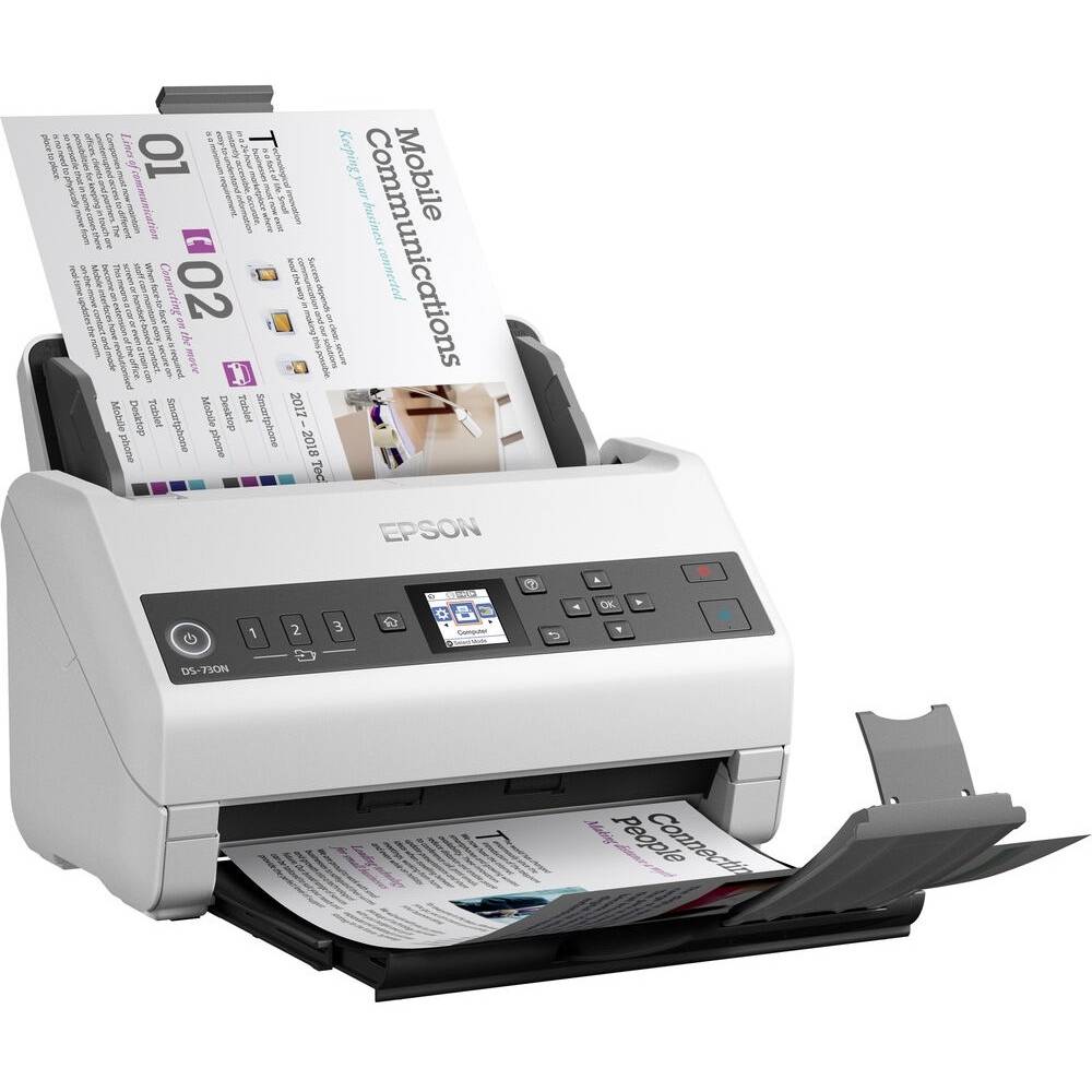 Сканер EPSON WorkForce DS-730N (B11B259401) Тип сканера протяжный