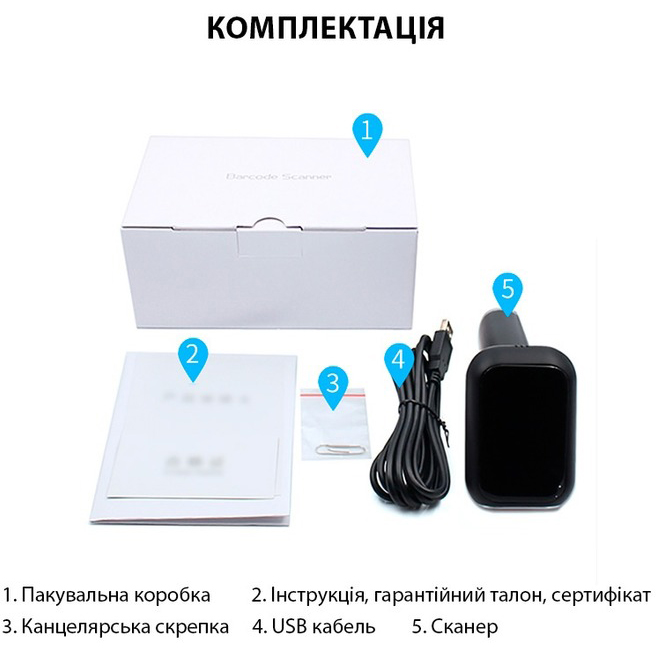 У Фокстрот Сканер штрих-кодів ACTION 1D/2D/QR (WHS-26)