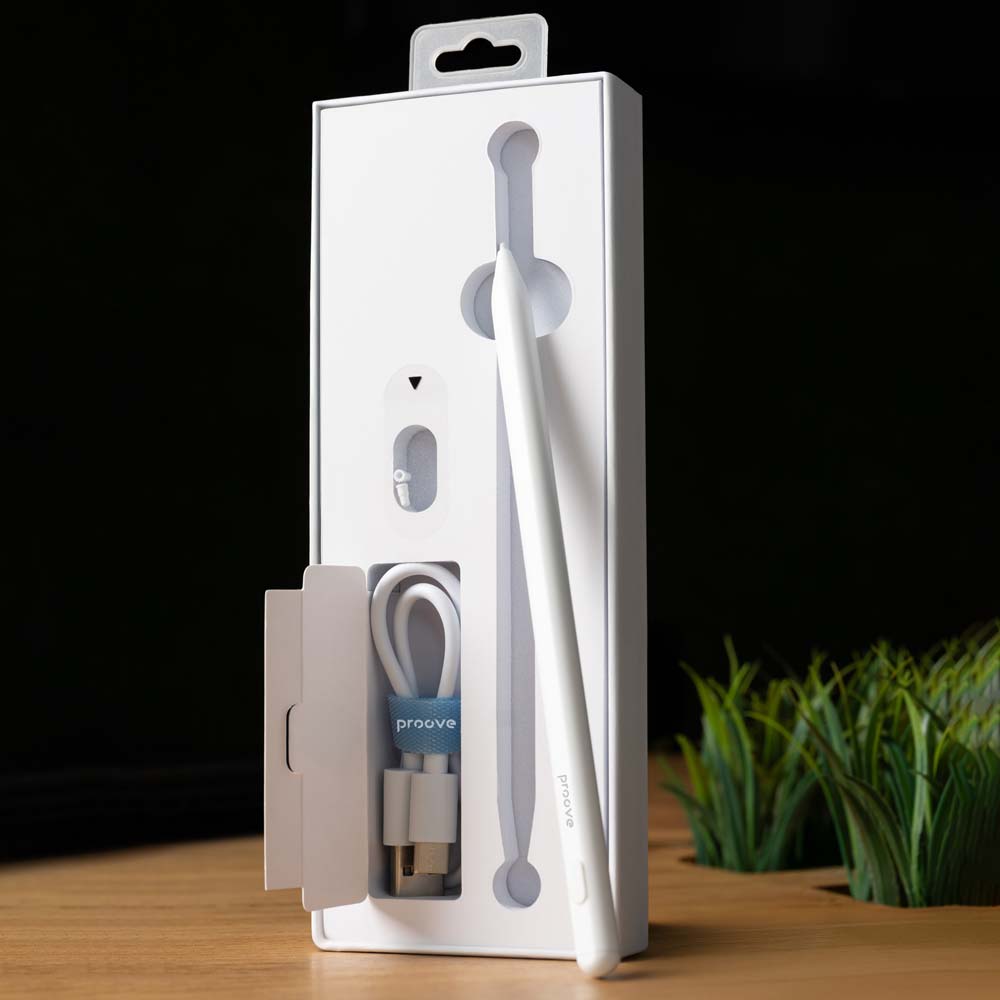 Зовнішній вигляд Стілус PROOVE Magic Wand ASP-02 Universal Version White (48862)