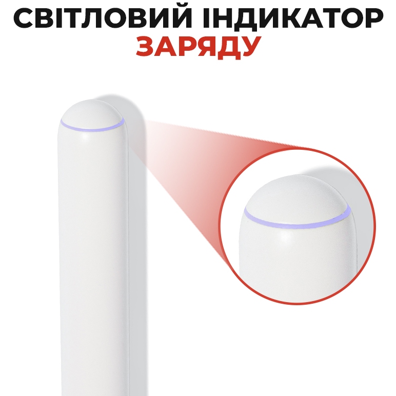 Фото 2 Стілус AIRON AirSens with charging case White для iPad (6126755813229)