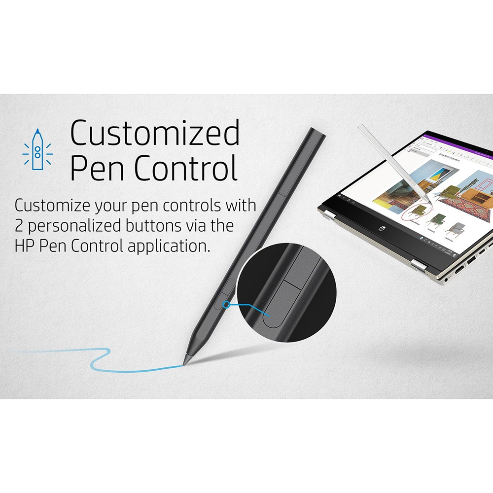 Внешний вид Стилус HP Rechargeable MPP 2.0 Tilt Pen Black (3J122AA)