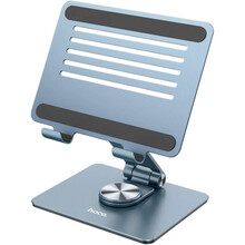 Подставка для планшета HOCO PH52 Might metal rotating tablet desktop holder Metal Gray (6931474788979)