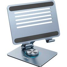Подставка для планшета HOCO PH52 Might metal rotating tablet desktop holder Metal Gray (6931474788979)