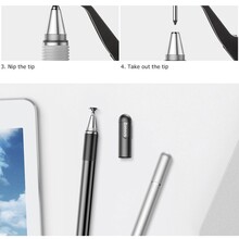 Стілус BASEUS Golden Cudgel Capacitive Stylus Pen Silver (ACPCL-0S)