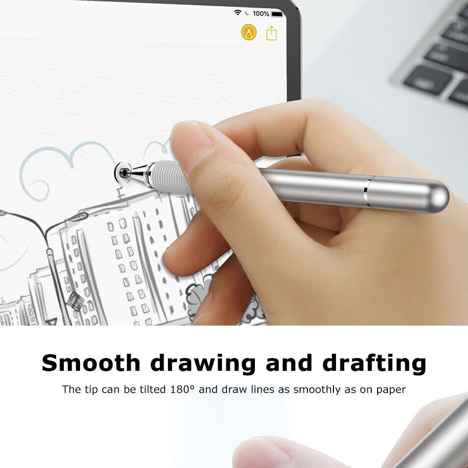 Фото 14 Стілус BASEUS Golden Cudgel Capacitive Stylus Pen Silver (ACPCL-0S)