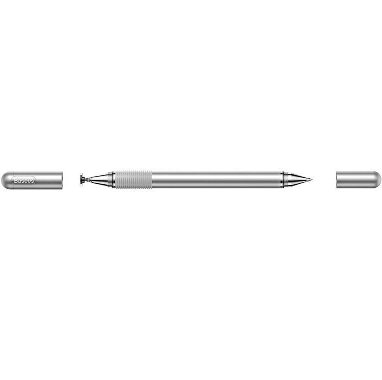 Зовнішній вигляд Стілус BASEUS Golden Cudgel Capacitive Stylus Pen Silver (ACPCL-0S)