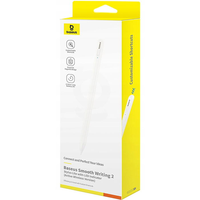 Фото 4 Стілус BASEUS Smooth Writing 2 Active Stylus Pen Moon White (P80015802213-03)
