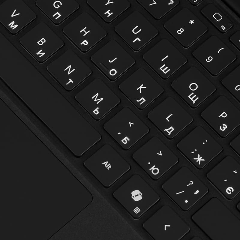 Клавіатура MICROSOFT Surface Pro 8/11 зі стілусом UKR/ENG Black (Y8U-00001) Додатково Магнітне кріплення; Акселерометр; Клавіша Copilot; Трекпад