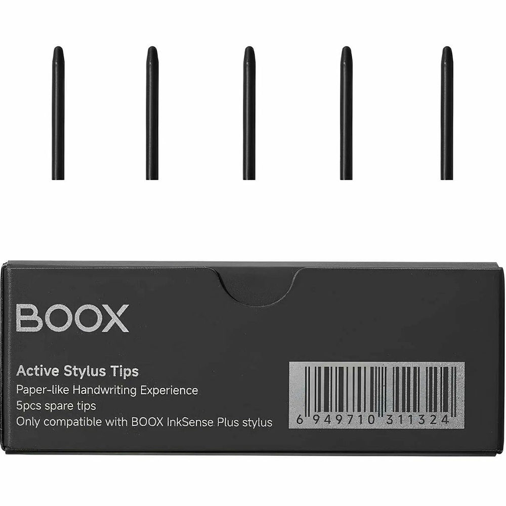 Наконечники для стілуса BOOX InkSense Plus 5 шт (OSL0070R) Сумісність BOOX InkSense Plus; BOOX InkSpire Plus; BOOX Go 7; BOOX Go Color 7 (Gen II)