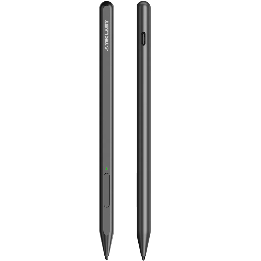 Стилус TECLAST T-Pen Grey (6940709689318) Додатково Підтримка USI 2.0; Порт заряджання USB Type-C; 4096 рівнів натискання; Зарядний кабель не входить у комплект