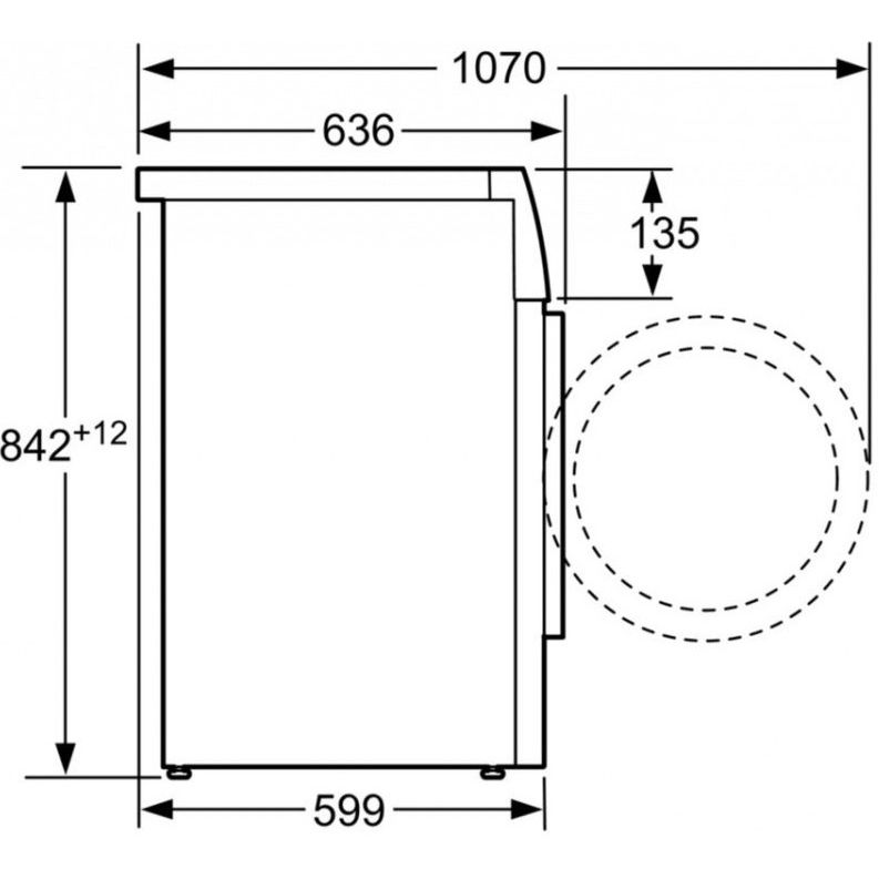 Сушильная машина BOSCH WTH83000ME Глубина 60