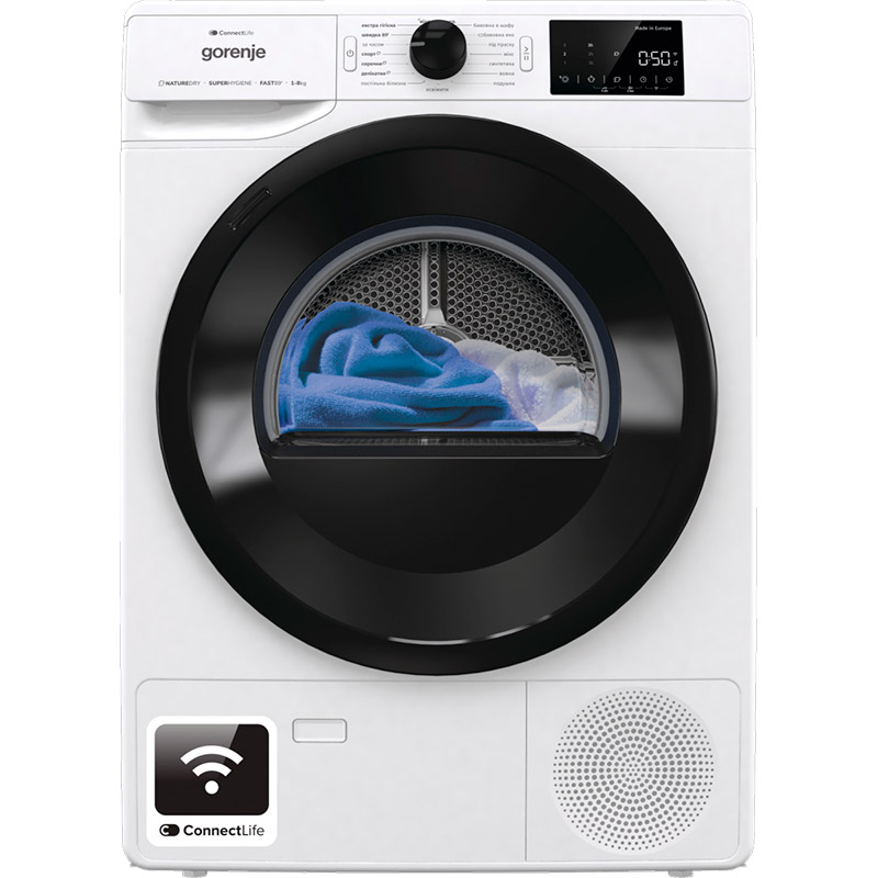 Сушильна машина GORENJE DPNE83GNLWIFI/UA (SP22/45D3) Тип зливу води каналізація