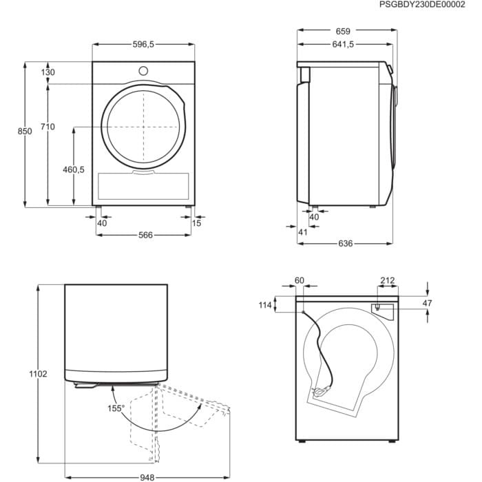 Сушильная машина ELECTROLUX EW7D394UU Тип двигателя инверторный