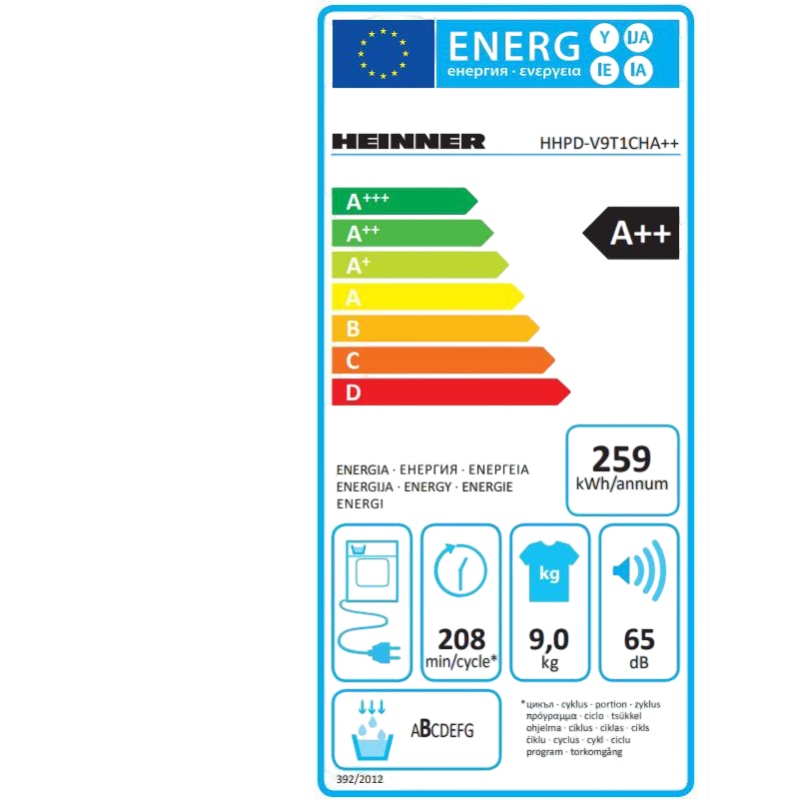 Сушильна машина HEINNER HHPD-V9T1CHA++ Тип двигуна колекторний