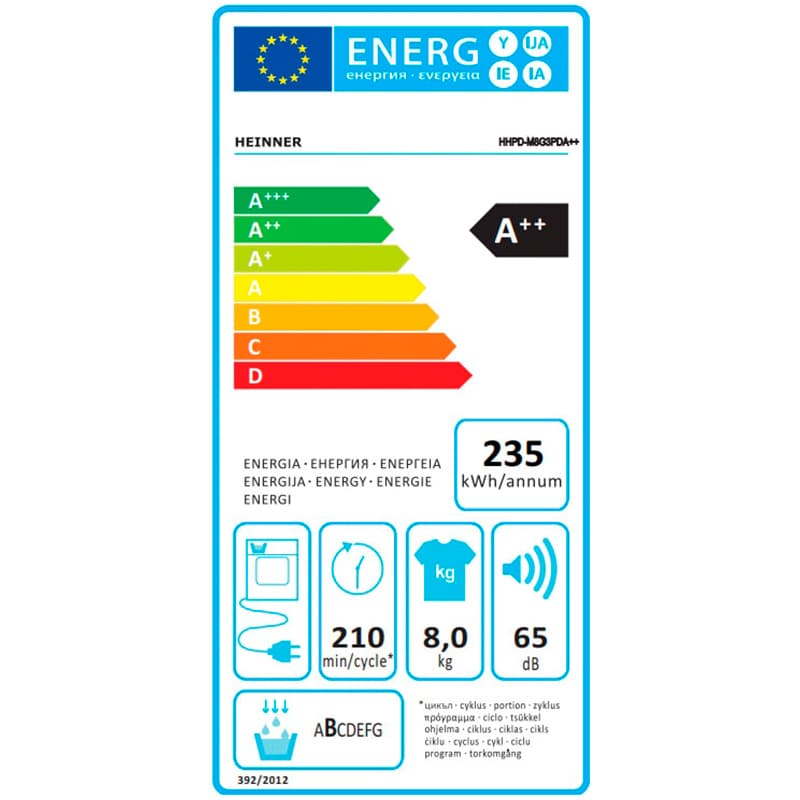 Сушильна машина HEINNER HHPD-M8G3PDA++ Тип сушарка