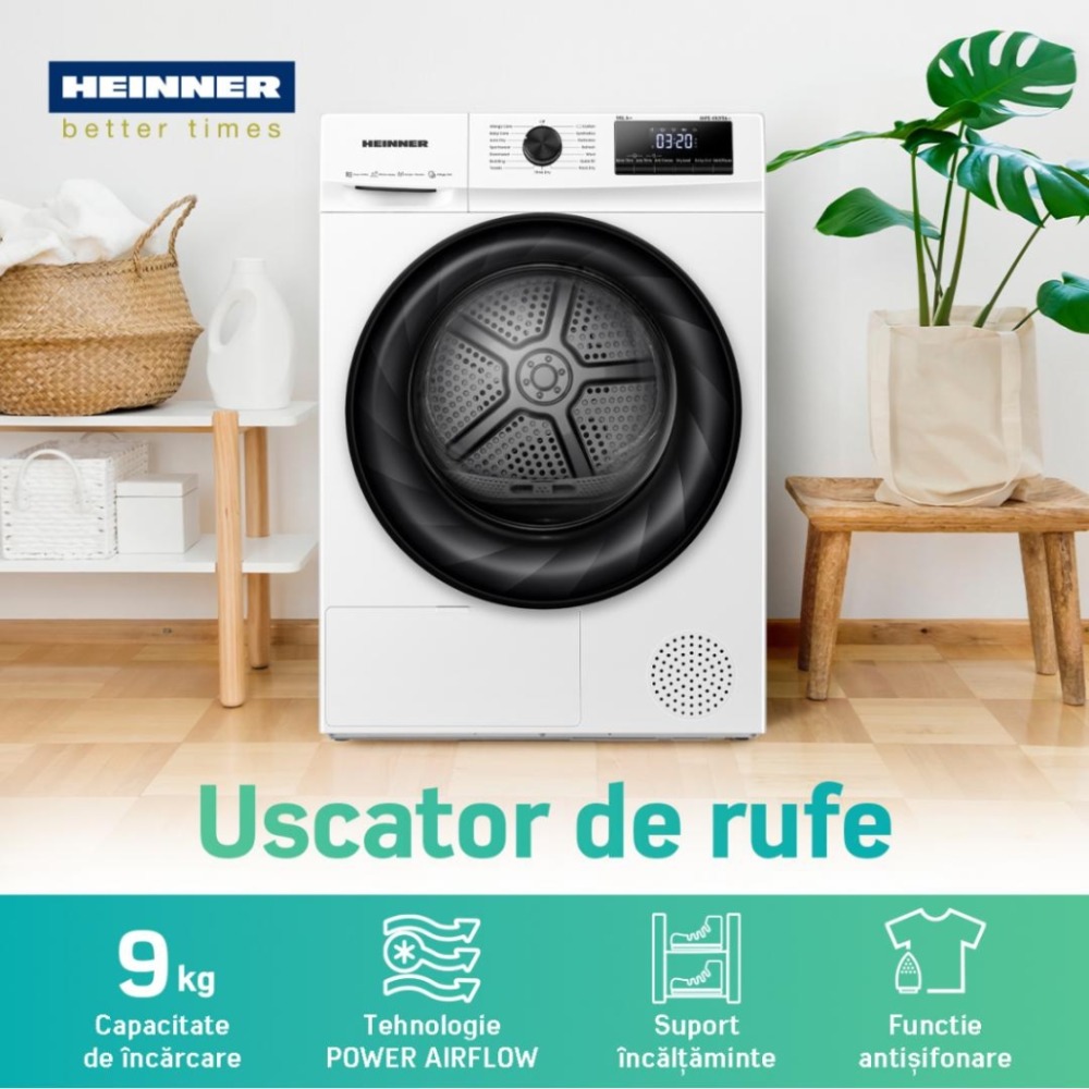 Сушильна машина HEINNER HHPD-H90FRA++ Тип двигуна колекторний