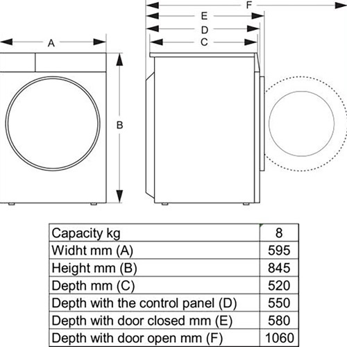 Замовити Сушильна машина HISENSE DH3S802BW3/UA (DH3S802BW3)
