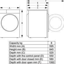 Сушильна машина HISENSE DH3S802BW3/UA (DH3S802BW3)