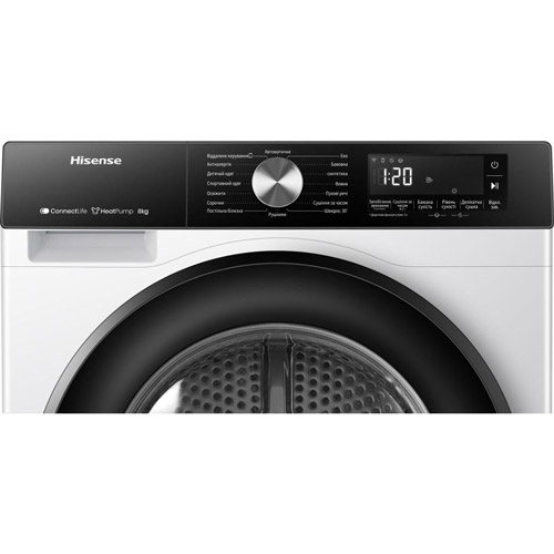 Зовнішній вигляд Сушильна машина HISENSE DH3S802BW3/UA (DH3S802BW3)