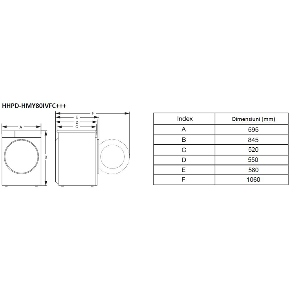 Покупка Сушильная машина HEINNER HHPD-HMY80IVFC+++
