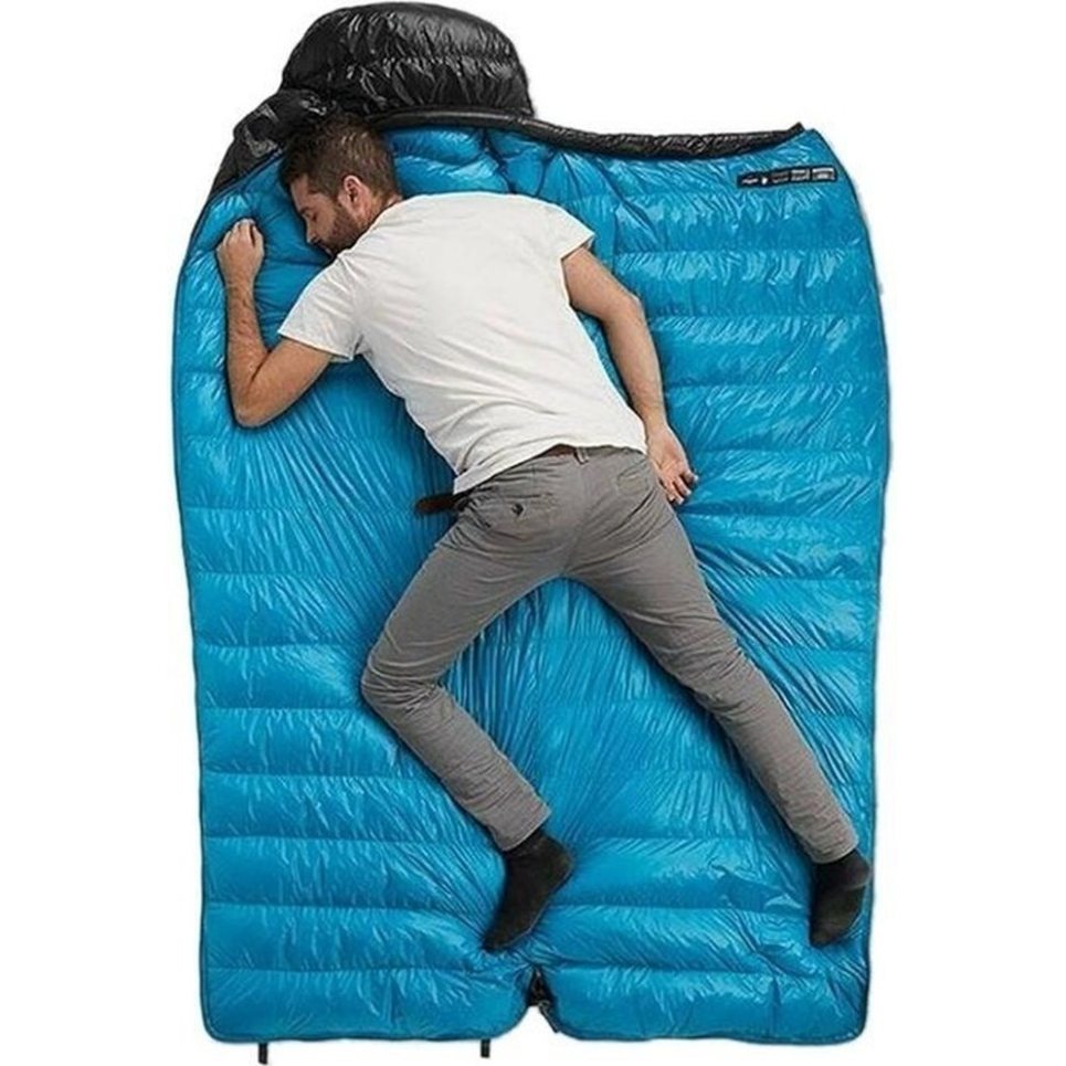 Спальний мішок NATUREHIKE CW700 CNK2450WS048 L чорно-блакитний (6927595788134) Тип кокон