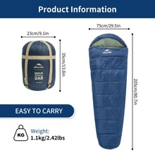 Спальник NATUREHIKE MJ300 CNK2300SD014 dark blue (6976023923081)