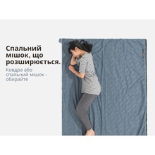Спальний мішок Naturehike LW180 Mini NH21MSD04 XL Dark Green (6975641884361)