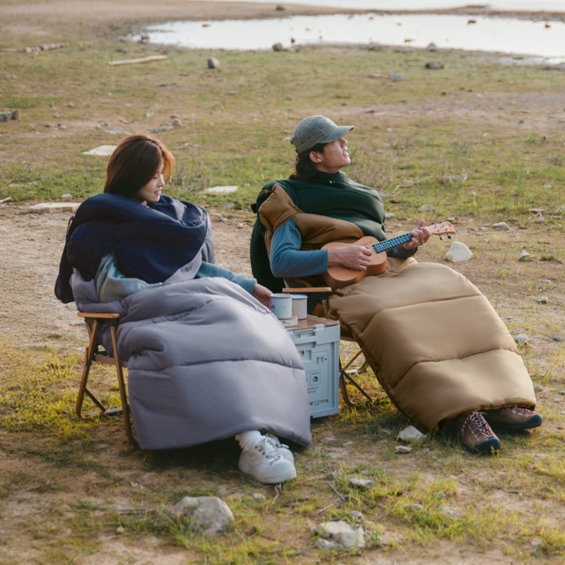 Спальник с капюшоном Naturehike Sunny Day PL02 U450 CNK2550WS028 Brown-Green (6977465868435) Молния правая